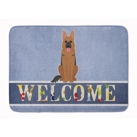 Carolines Treasures German Shepherd Welcome Machine Washable Memory Foam Mat BB5648RUG